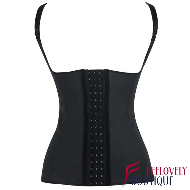 4 Steel Boned Latex Waist Cincher Shaper Vest