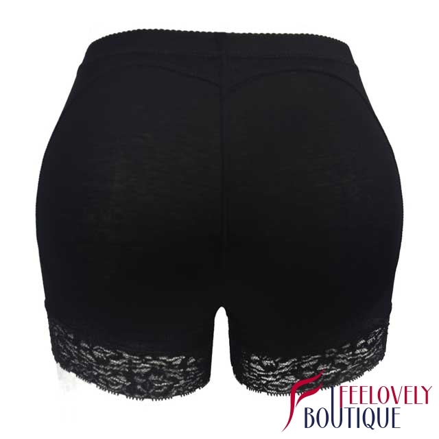 Lace Hem Padded Lift Hip Up Panties Butt Lifter