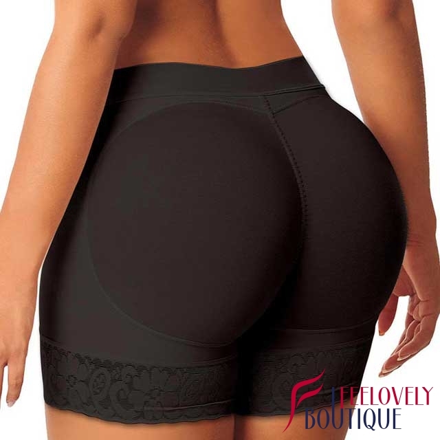 Lace Hem Padded Lift Hip Up Panties Butt Lifter