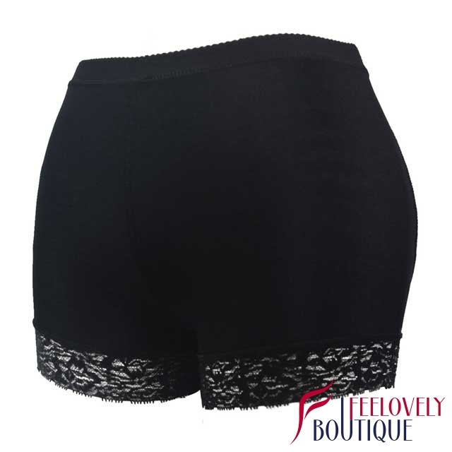 Lace Hem Padded Lift Hip Up Panties Butt Lifter