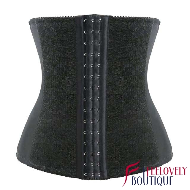 Underbust Lace Steel Boned Waist Girdles Tummy Trimmer