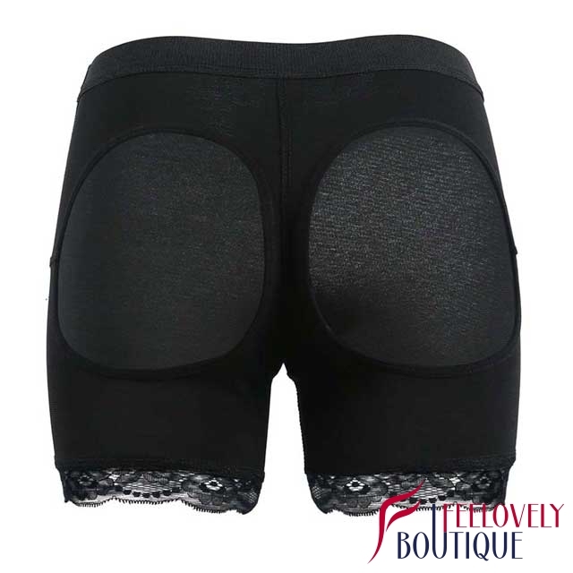 Lace Trim Booty Enhancer Hollow Out Butt Lift Underwear