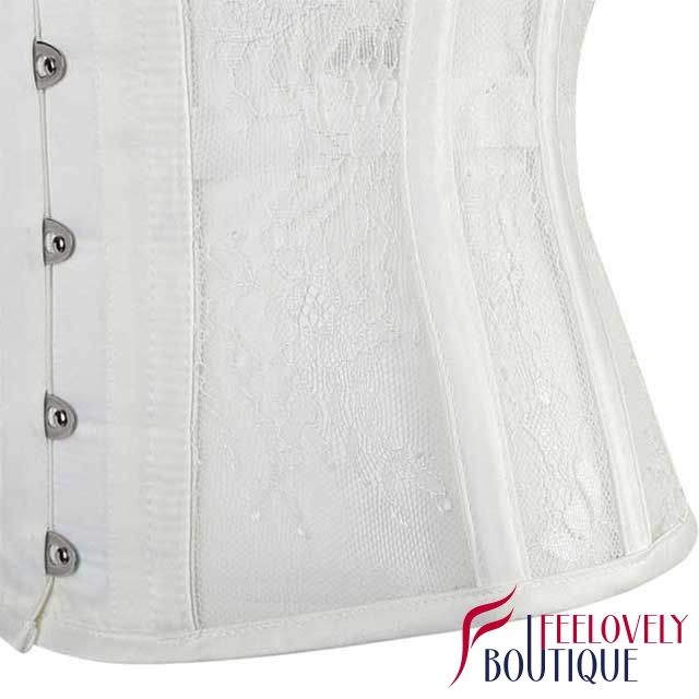 10 Steel Boned Lace Hourglass Corset