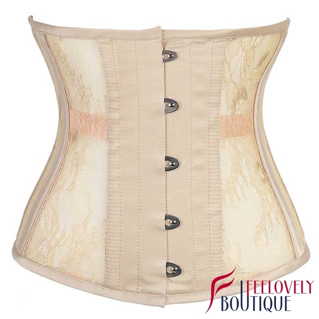 10 Steel Boned Lace Hourglass Corset