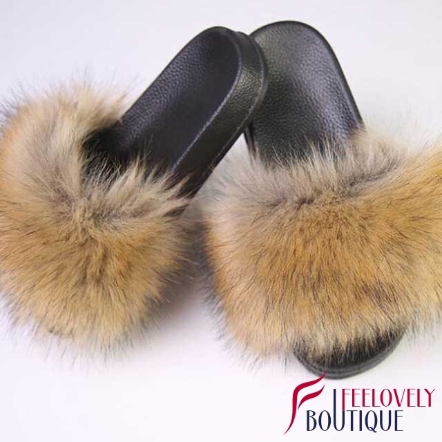 Candy Color Fur Slippers