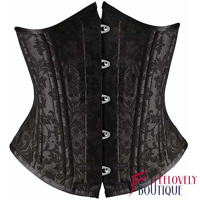 Double Steel Boned Brocade Waist Training Corset