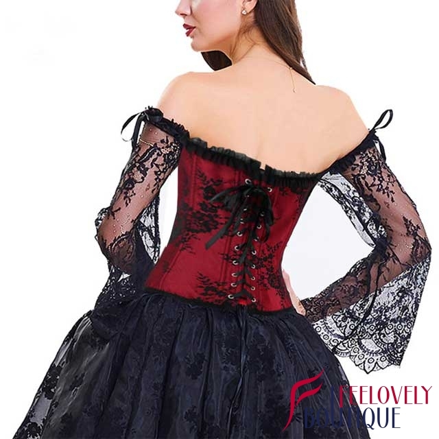 Floral Lace Slimming Corset Tops