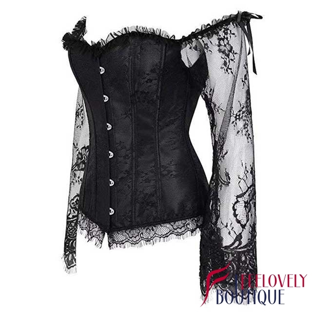 Floral Lace Slimming Corset Tops