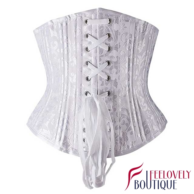 Double Steel Boned Brocade Waist Training Corset