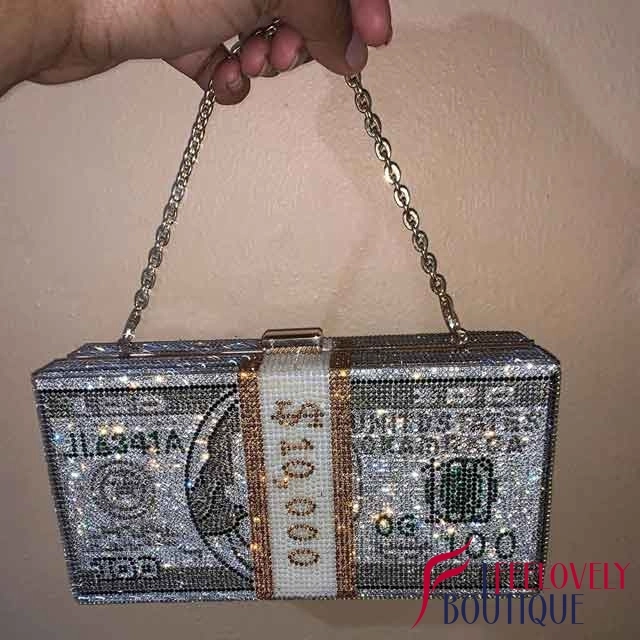 Diamond Money Clutch