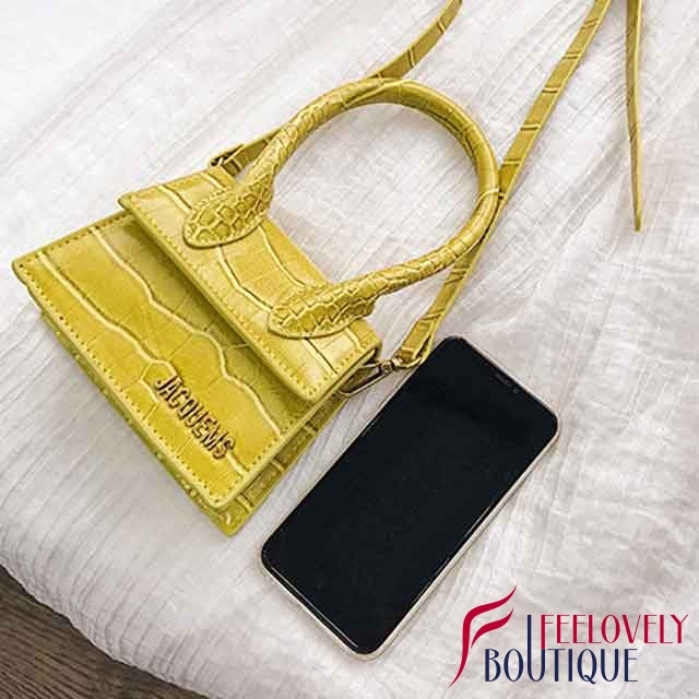 Snakeskin Leather Handbag