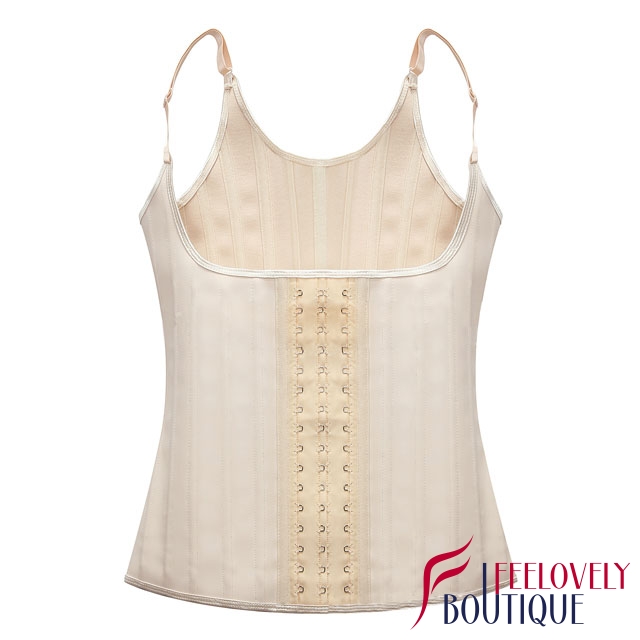 Hollow back lace-up umbilical vest