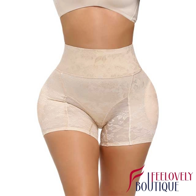 Lace High Waist Padded Butt Lift Panties