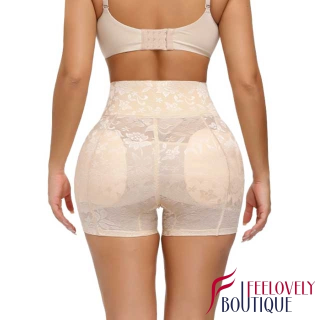 Lace High Waist Padded Butt Lift Panties