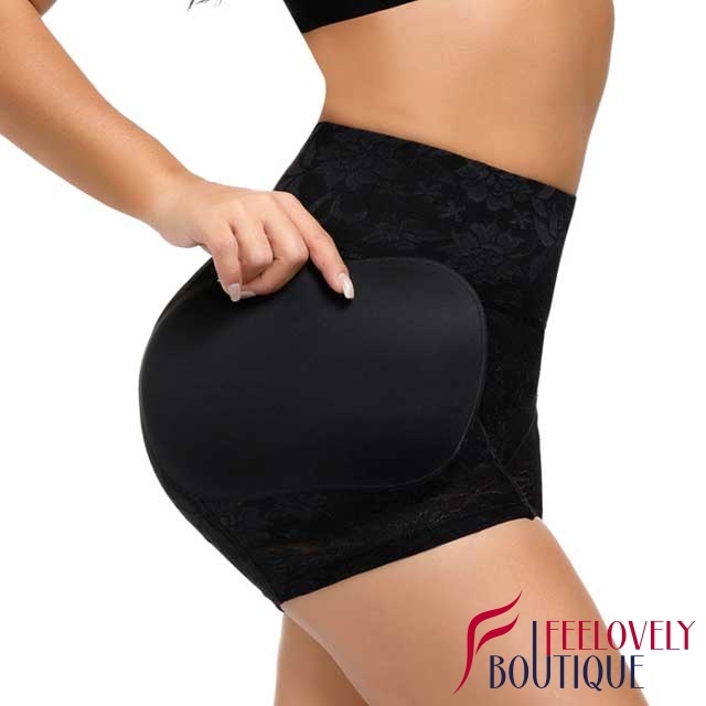 Lace High Waist Padded Butt Lift Panties
