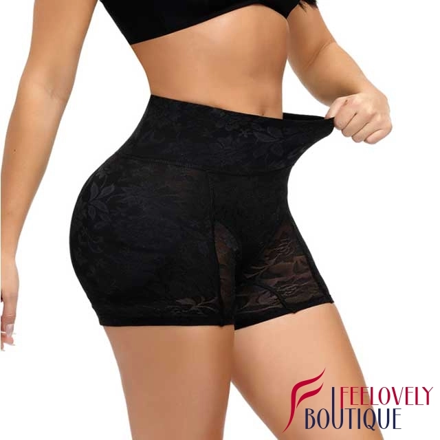 Lace High Waist Padded Butt Lift Panties