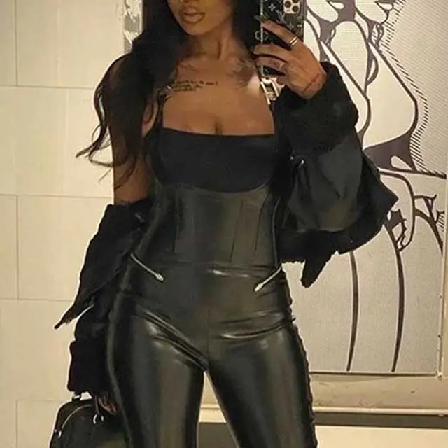 Leather Halter Top