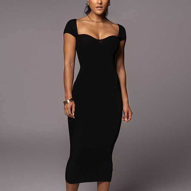 Ribbed Bodycon Maxi Dress