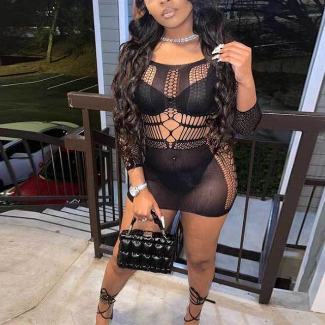 Hollow Out Bodycon Dress