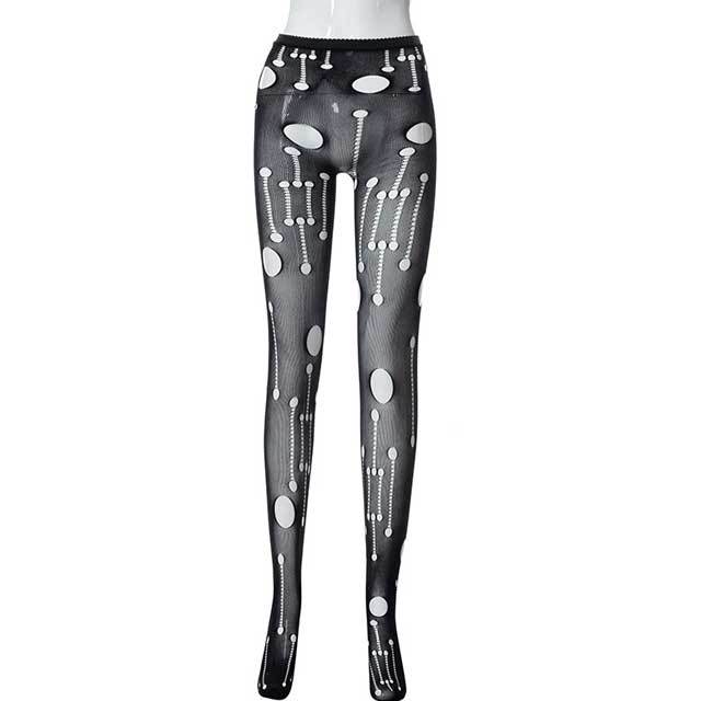 Hollow Out Mesh Pantyhose Leggings