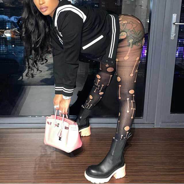 Hollow Out Mesh Pantyhose Leggings
