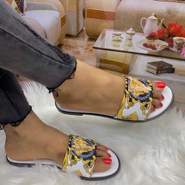 Designer Chic Flat Sandals