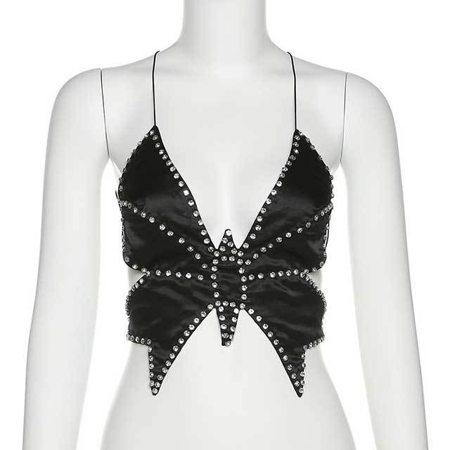 Diamond Strappy Butterfly Shaped Top