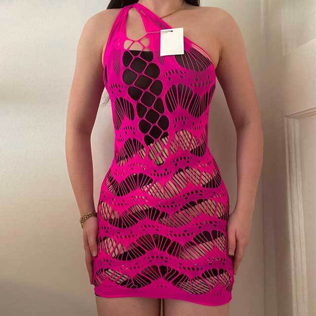 See Through Hollow Out Lingerie Dress
