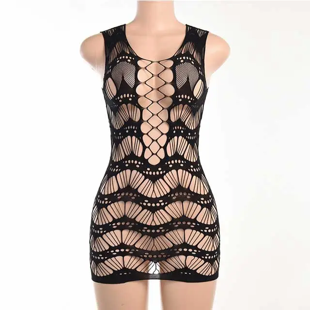 See Through Hollow Out Lingerie Dress