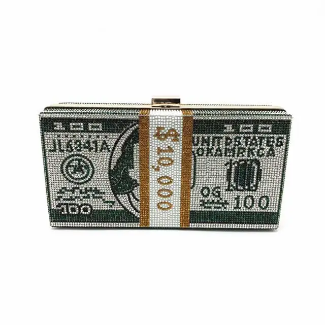 Diamond Money Clutch