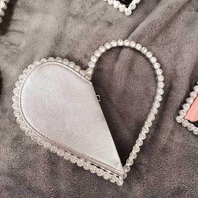 Heart-Shaped Diamond Clutch