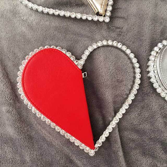 Heart-Shaped Diamond Clutch