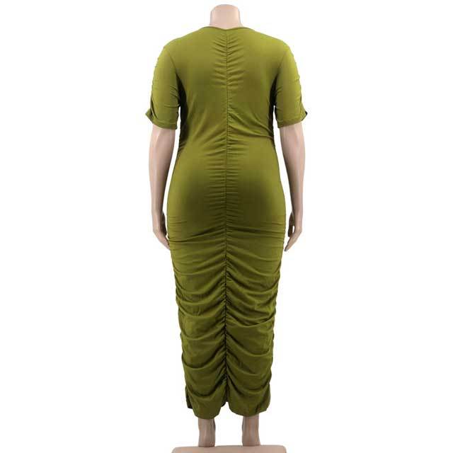 Plus Size Ruched Bodycon Dress