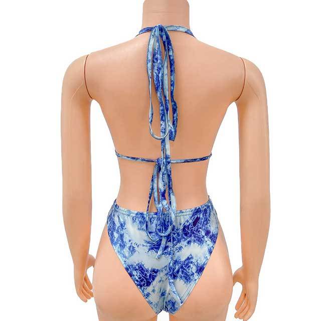Printed 3 Piece Bikini Set