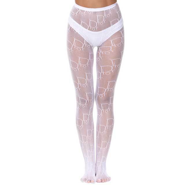 Designer See Through Mesh Tights