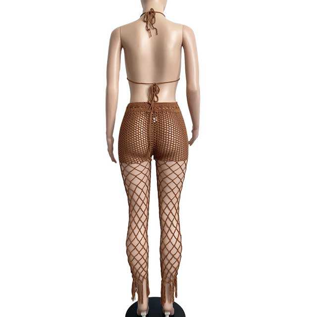 Crochet Beach Pants Set