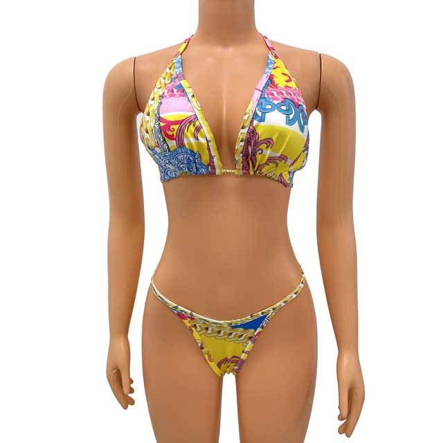 Printed 3 Piece Bathing Suit