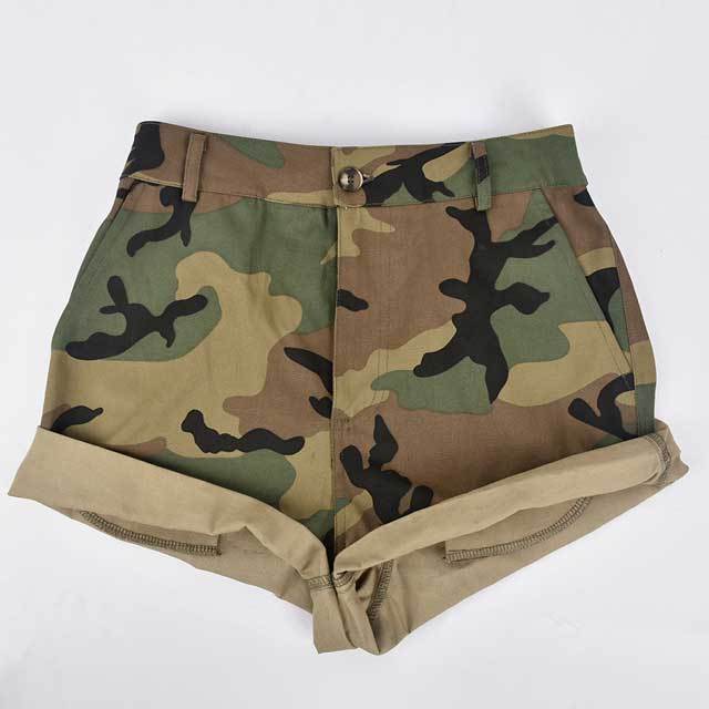 Camo Print Casual Cargo Shorts