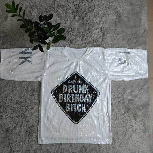 Letter Design Sequin Dress