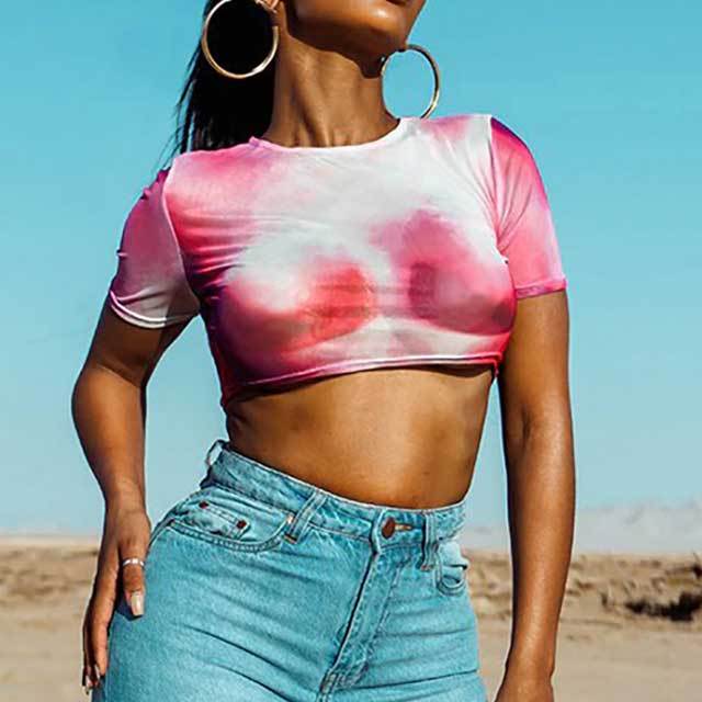 Tie Dye Crop Tees