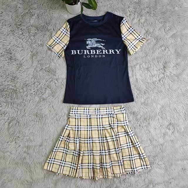 Plaid Print Mini Skirt Set