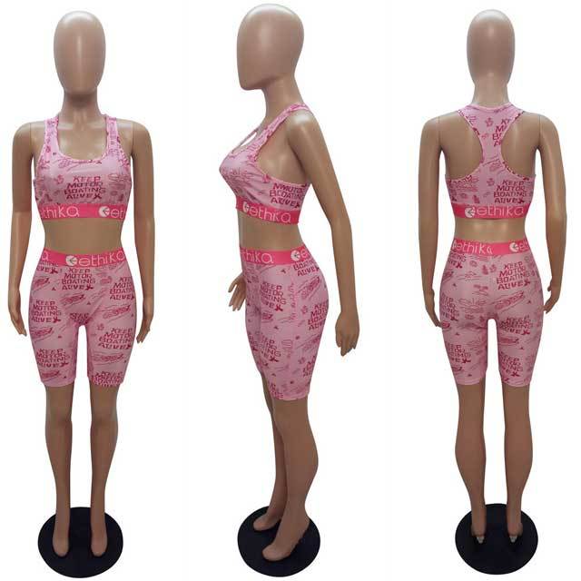 Printed Sporty Short Set