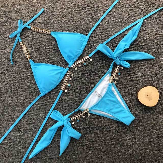 Diamonds Chains Bikinis Set