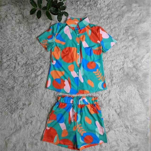 Printed Casual Two Piece Set
