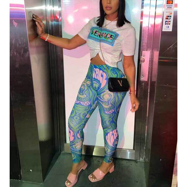 Printed Casual Legging Set