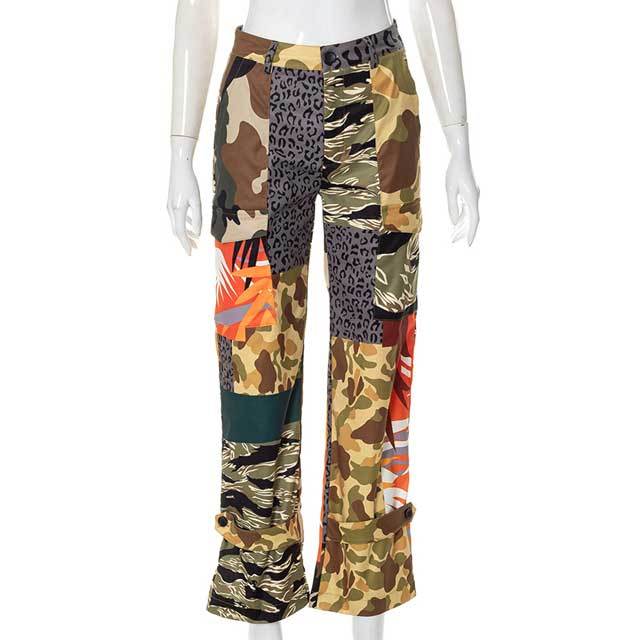 High Waist Camo Jogging Pant