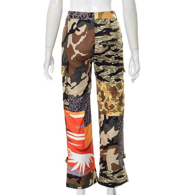 High Waist Camo Jogging Pant