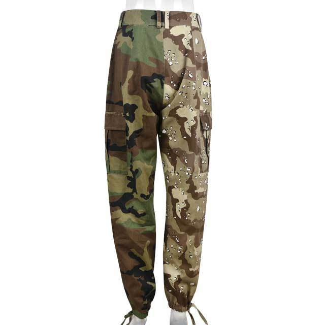 Color Block Camo Pants