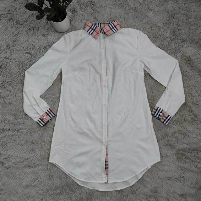 Plaid Print Shirt Dress