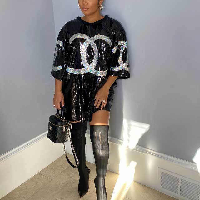 Casual Sequin Dress